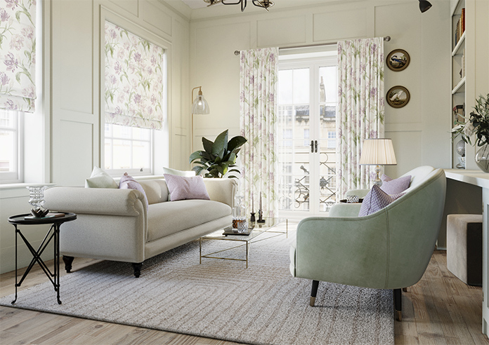 Laura Ashley Gosford, Grape - Made to Measure Curtains - Image 7